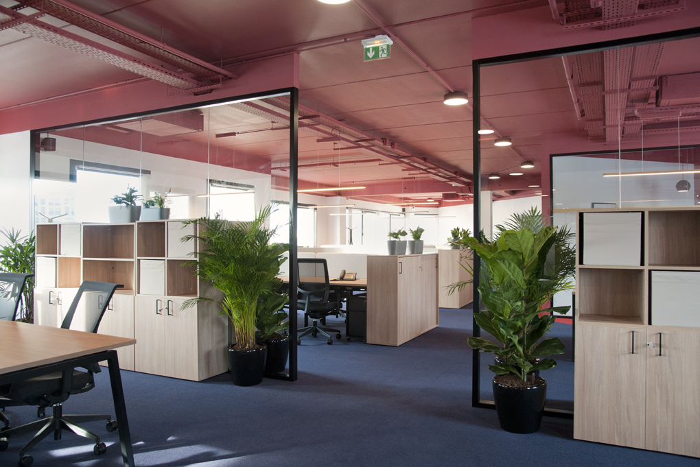 Aménagement d'un open space adapté au flex office - Réalisation CREPUSCULE - Clichy