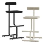 TABOURET DE BAR NOMOLE BY OFFECT – MCOLORIS NOIR BLANC