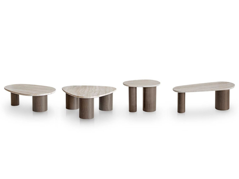 COLLECTION JADE BY POTOCCO – TABLE D’APPOINT MARBRE FRENE TRAVERTIN