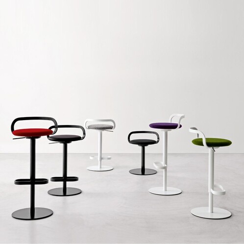 TABOURET DE BAR MAK MCOLORIS NOIR BLANC ROUGE VERT GRIS – LAPALMA