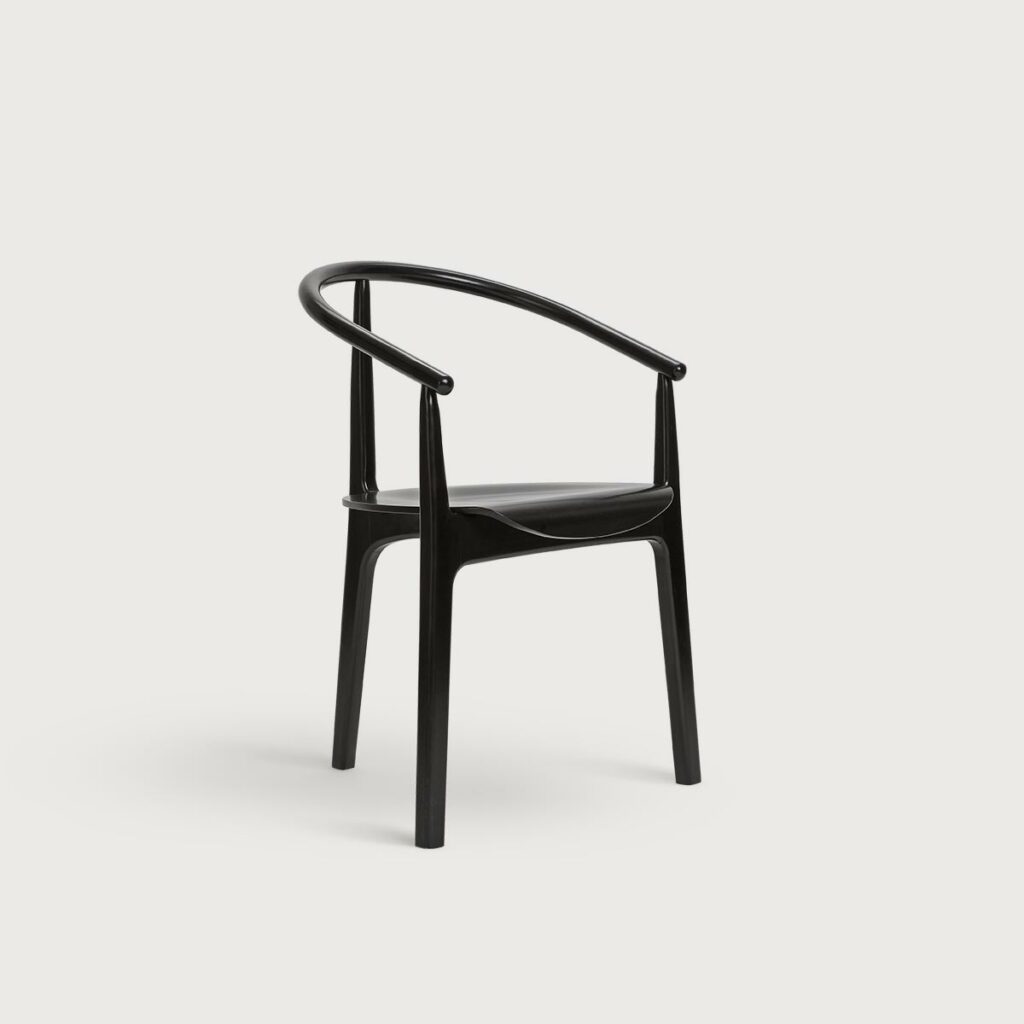 CHAISE EVO BY PAGED EN BOIS – NOIR