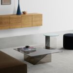 TABLE D’APPOINT KAISA BY E15 – FINITIONS VERRE MIROIR MARRON