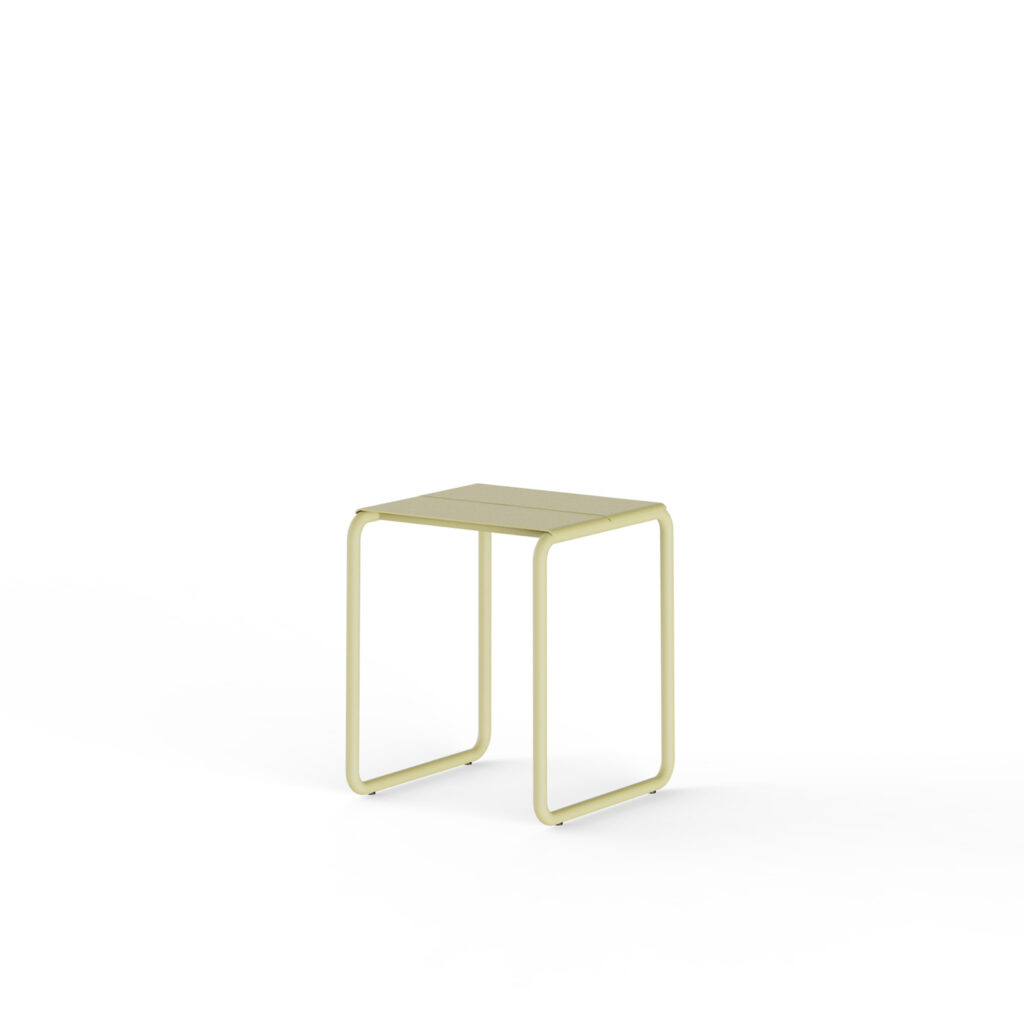 BANC DE JARDIN SINE BY NINE EN MÉTAL – JAUNE